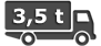 3,5t teherautó