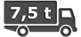 7,5t teherautó